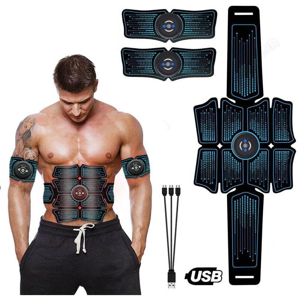 Health Wellness Fitness - Stimulator Otot Perut EMS, Alat Pijat