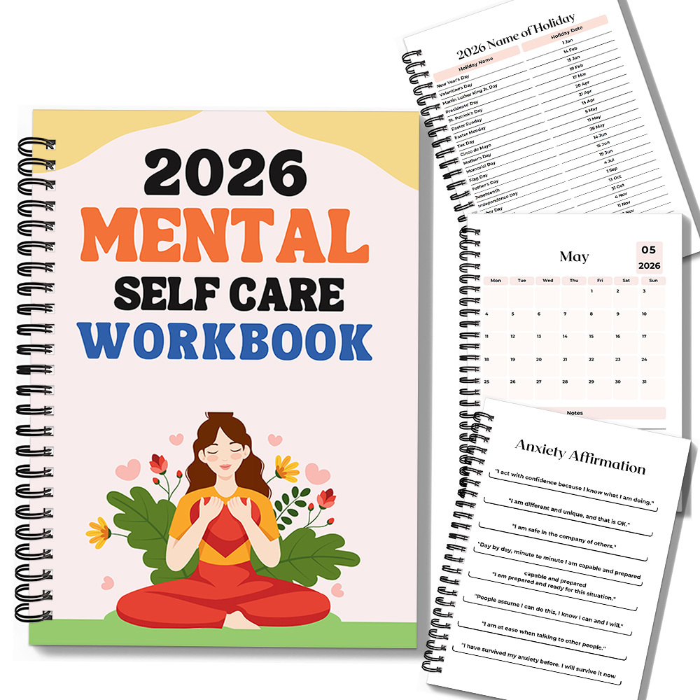 Health Wellness Mental Health - 1PC 2026 Buku Kerja Perawatan Diri