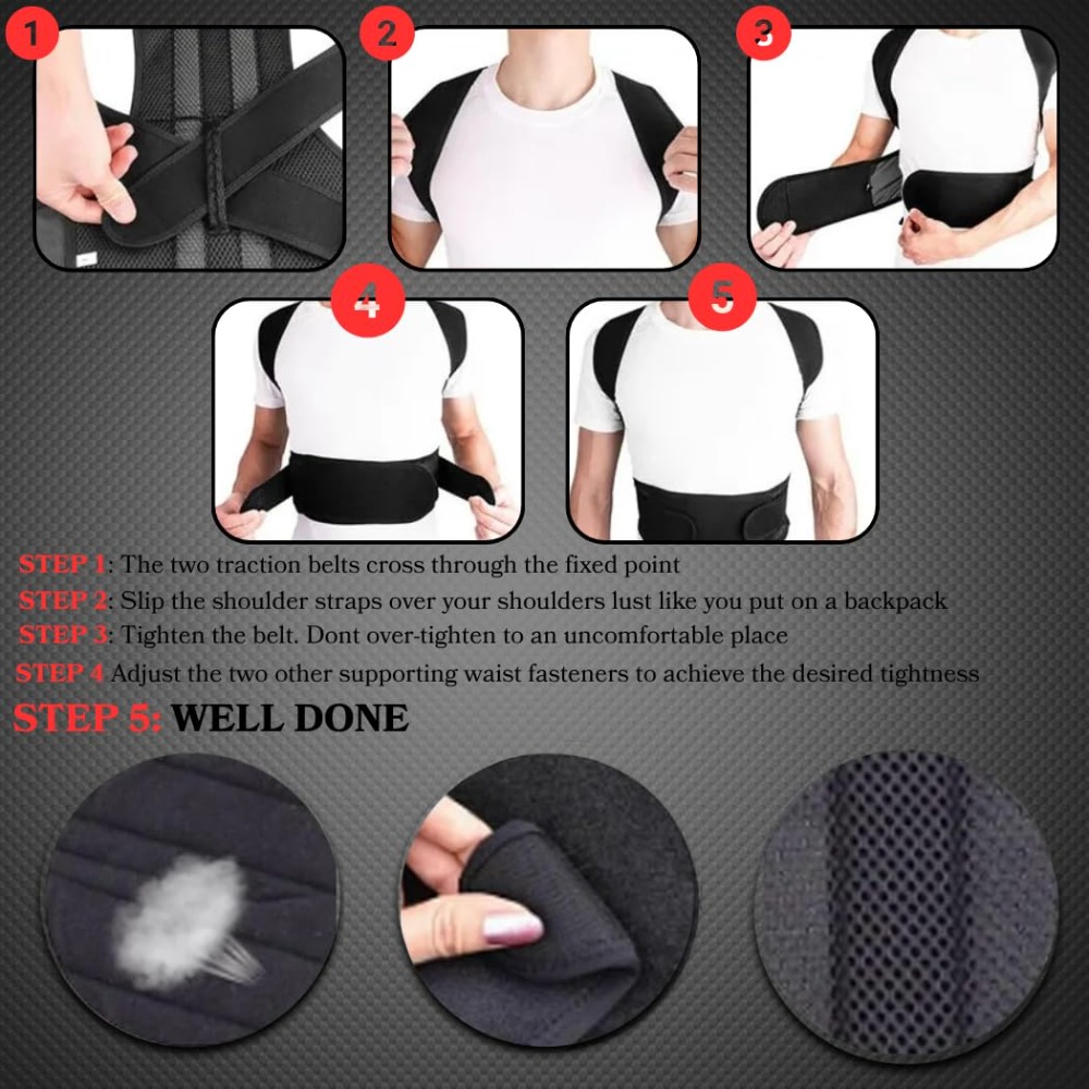 Korektor Postur untuk Pria & W - Posture Corrector Back Brace ulasan dan harga