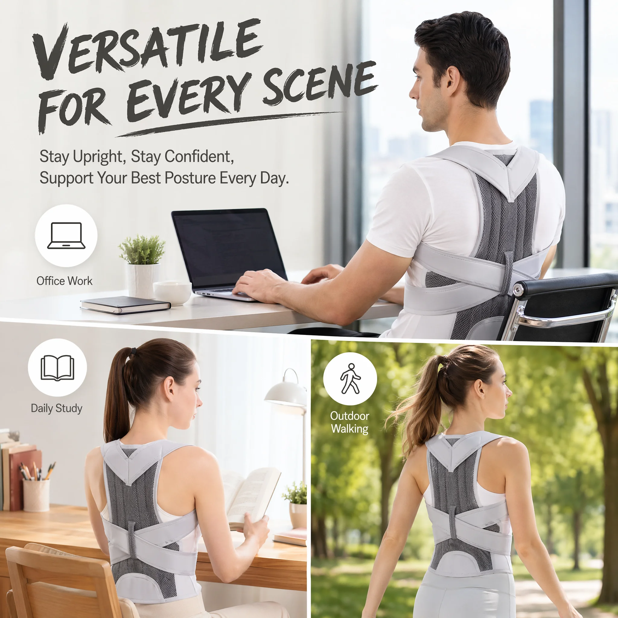 Penyangga Punggung Desain Baru - Posture Corrector Back Brace ulasan dan harga